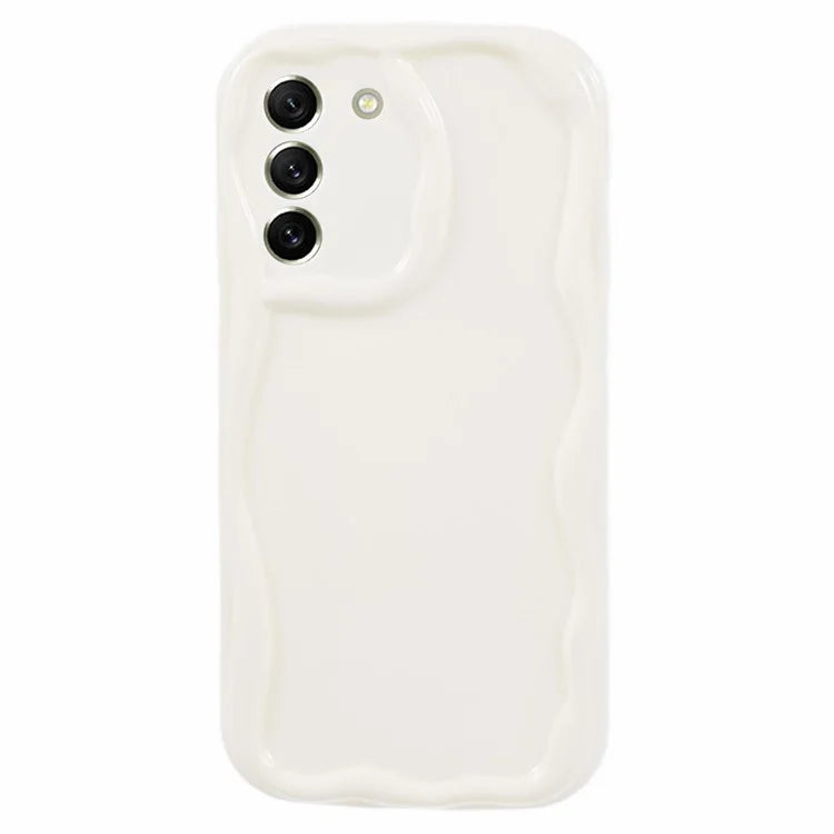 YX Series For Samsung Galaxy S21 FE 5G Case Wave Design Soft TPU Phone Cover (Precise Cutout)