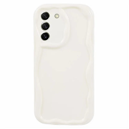 YX Series For Samsung Galaxy S21 FE 5G Case Wave Design Soft TPU Phone Cover (Precise Cutout)