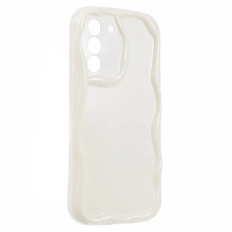 YX Series For Samsung Galaxy S21 FE 5G Case Wave Design Soft TPU Phone Cover (Precise Cutout)