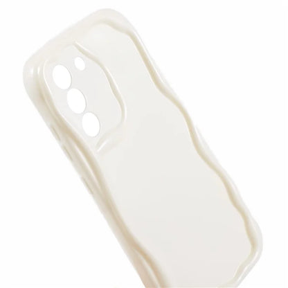 YX Series For Samsung Galaxy S21 FE 5G Case Wave Design Soft TPU Phone Cover (Precise Cutout)