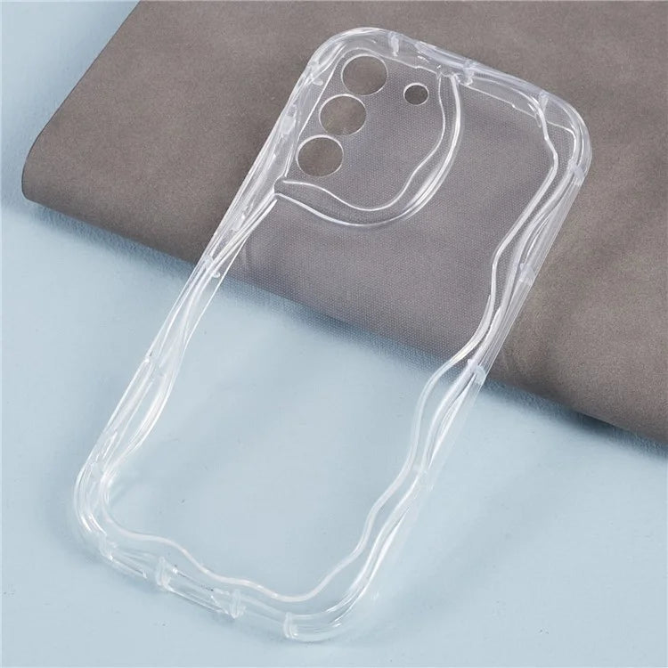 YX Series For Samsung Galaxy S21 FE 5G Case Wave Design Soft TPU Phone Cover (Precise Cutout)