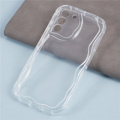 YX Series For Samsung Galaxy S21 FE 5G Case Wave Design Soft TPU Phone Cover (Precise Cutout)