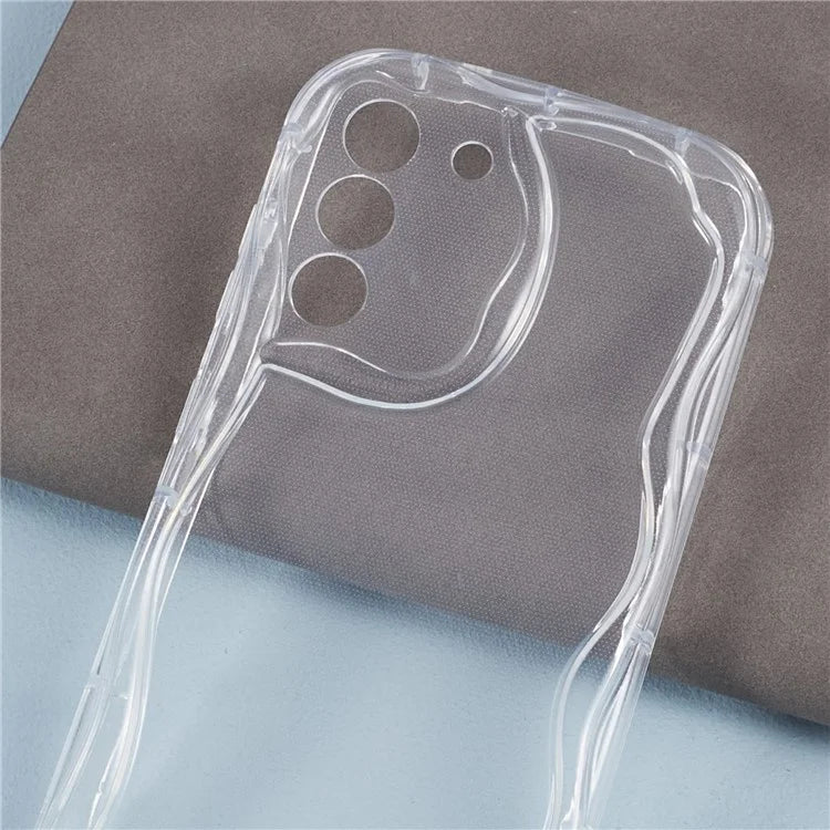 YX Series For Samsung Galaxy S21 FE 5G Case Wave Design Soft TPU Phone Cover (Precise Cutout)