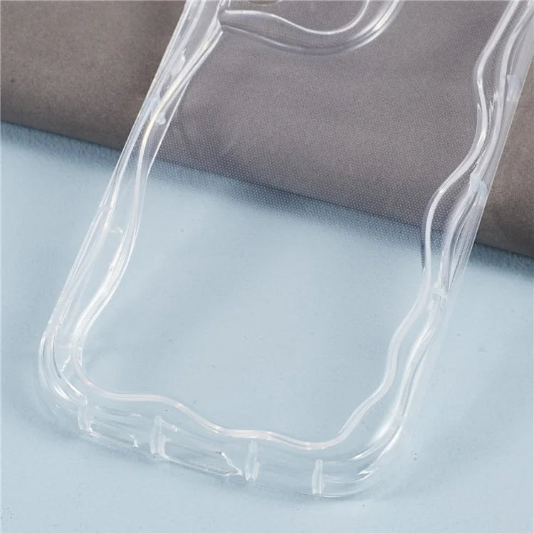 YX Series For Samsung Galaxy S21 FE 5G Case Wave Design Soft TPU Phone Cover (Precise Cutout)