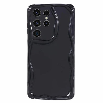 YX Series For Samsung Galaxy S23 Ultra Case Slim-Fit Wave Shape Phone Back Shell  (Precise Cutout)