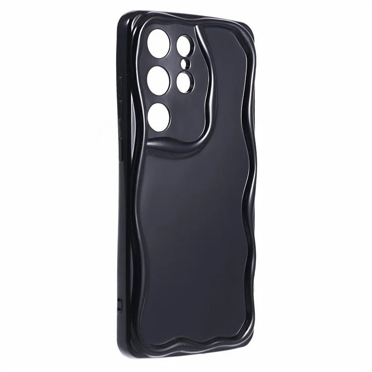 YX Series For Samsung Galaxy S23 Ultra Case Slim-Fit Wave Shape Phone Back Shell  (Precise Cutout)