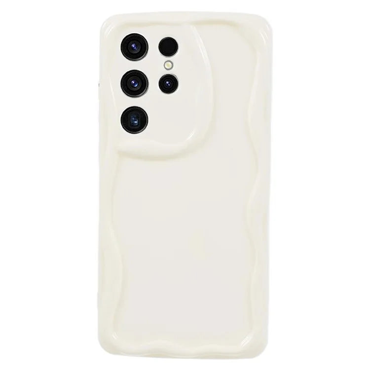 YX Series For Samsung Galaxy S23 Ultra Case Slim-Fit Wave Shape Phone Back Shell  (Precise Cutout)