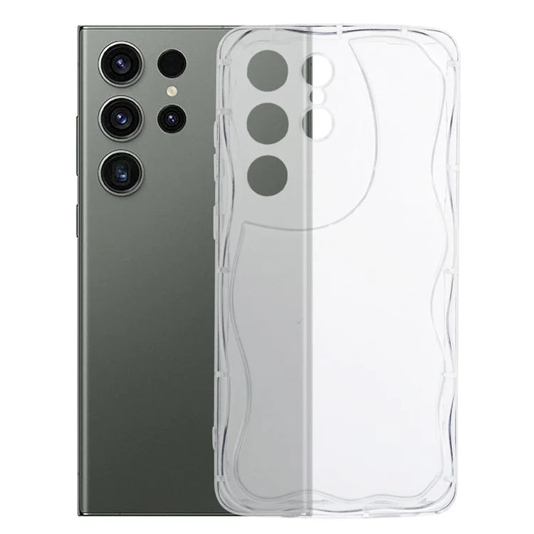 YX Series For Samsung Galaxy S23 Ultra Case Slim-Fit Wave Shape Phone Back Shell  (Precise Cutout)