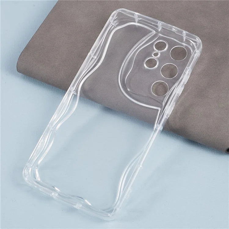 YX Series For Samsung Galaxy S23 Ultra Case Slim-Fit Wave Shape Phone Back Shell  (Precise Cutout)