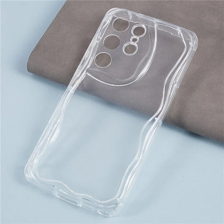 YX Series For Samsung Galaxy S23 Ultra Case Slim-Fit Wave Shape Phone Back Shell  (Precise Cutout)