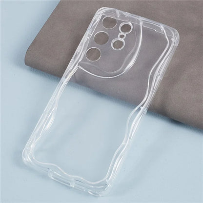 YX Series For Samsung Galaxy S23 Ultra Case Slim-Fit Wave Shape Phone Back Shell  (Precise Cutout)