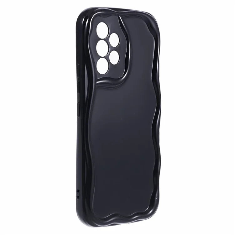 YX Series For Samsung Galaxy A13 4G TPU Case Wave Shape Phone Cover (Precise Cutout)