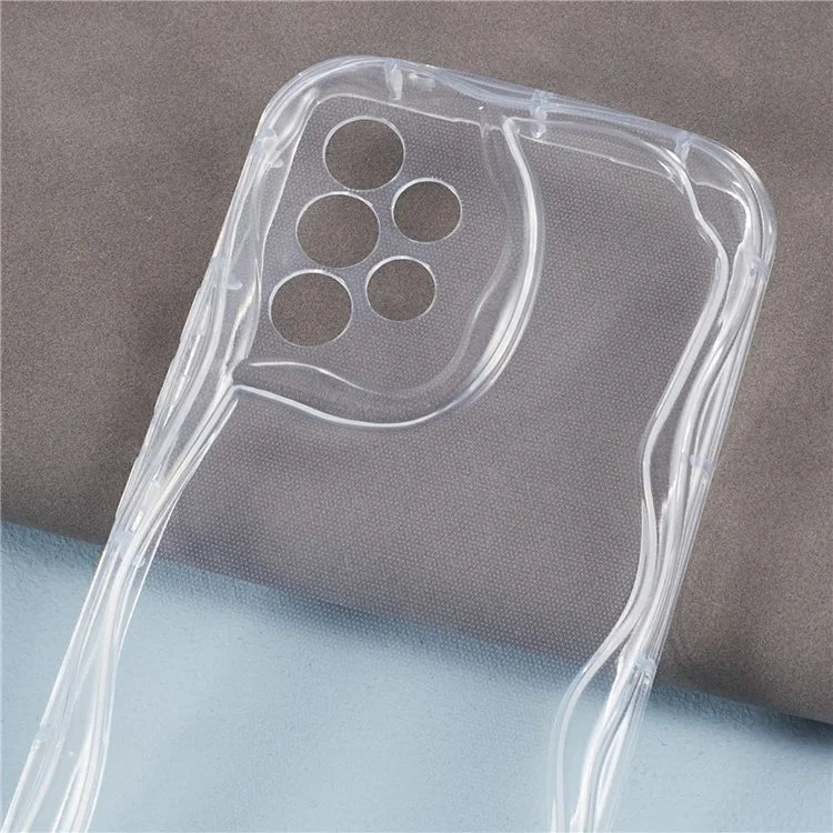 YX Series For Samsung Galaxy A13 4G TPU Case Wave Shape Phone Cover (Precise Cutout)