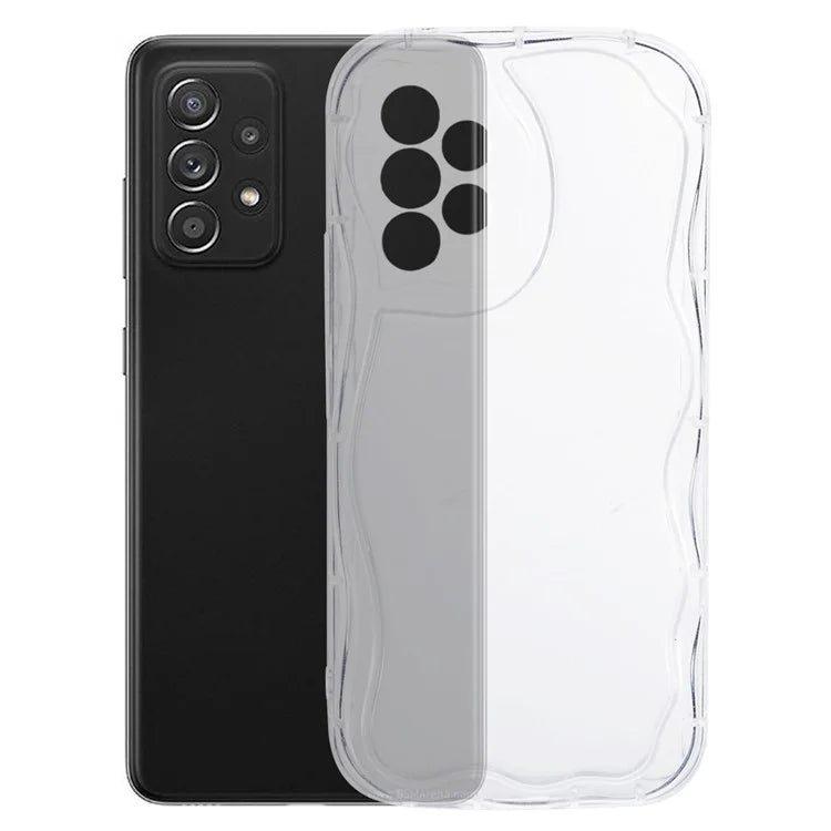 YX Series For Samsung Galaxy A52 4G / A52 5G / A52s 5G TPU Case Wave Shape Precise Cutout Phone Cover