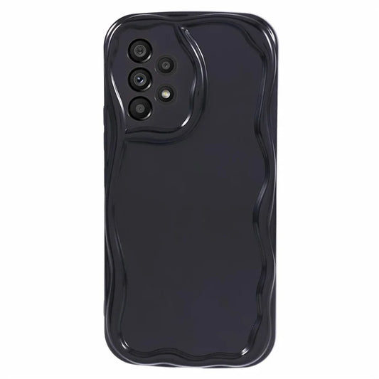 YX Series For Samsung Galaxy A33 5G TPU Case Curly Wave Frame Phone Cover (Precise Cutout)