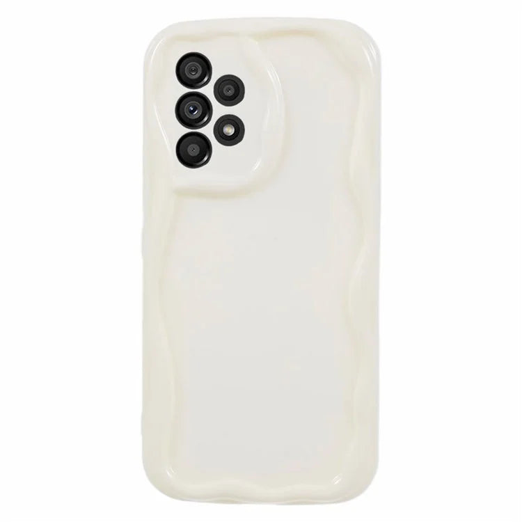 YX Series For Samsung Galaxy A33 5G TPU Case Curly Wave Frame Phone Cover (Precise Cutout)