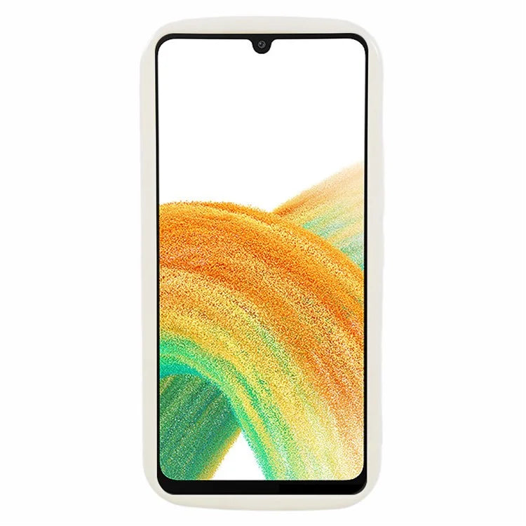YX Series For Samsung Galaxy A33 5G TPU Case Curly Wave Frame Phone Cover (Precise Cutout)