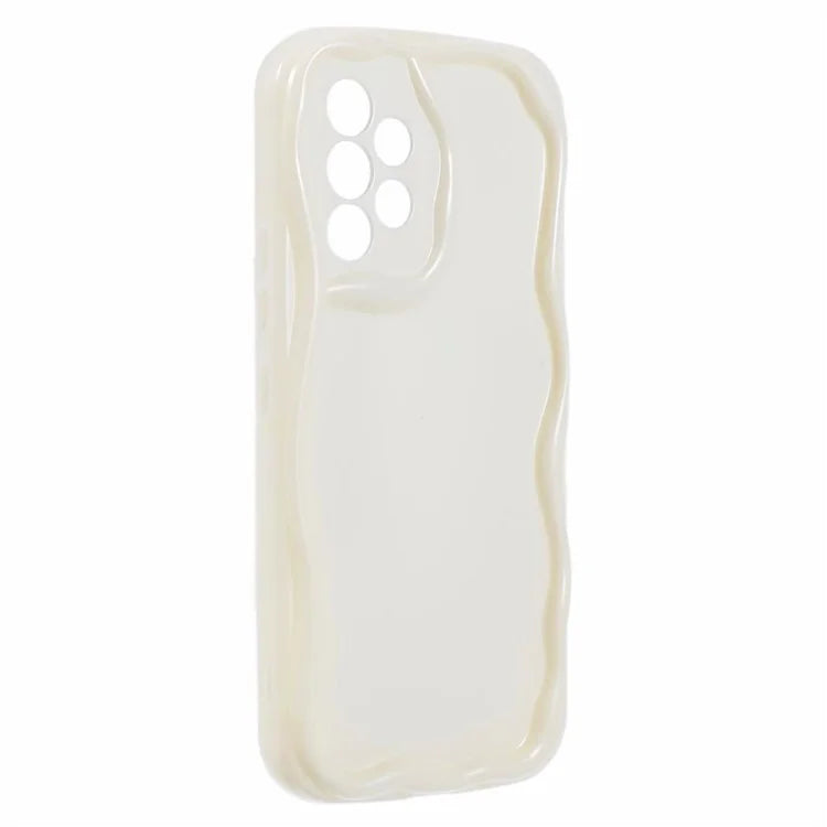 YX Series For Samsung Galaxy A33 5G TPU Case Curly Wave Frame Phone Cover (Precise Cutout)