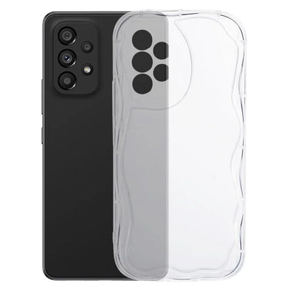 YX Series For Samsung Galaxy A33 5G TPU Case Curly Wave Frame Phone Cover (Precise Cutout)