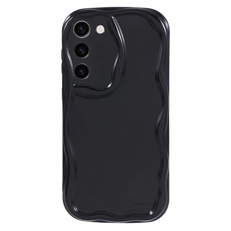 YX Series For Samsung Galaxy S21 5G / 4G Case Precise Cutout Wavy Back Phone Cover