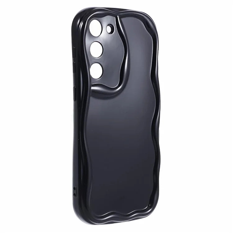 YX Series For Samsung Galaxy S21 5G / 4G Case Precise Cutout Wavy Back Phone Cover