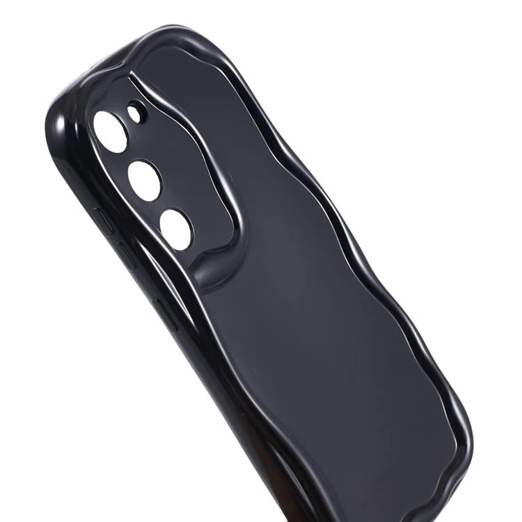 YX Series For Samsung Galaxy S21 5G / 4G Case Precise Cutout Wavy Back Phone Cover