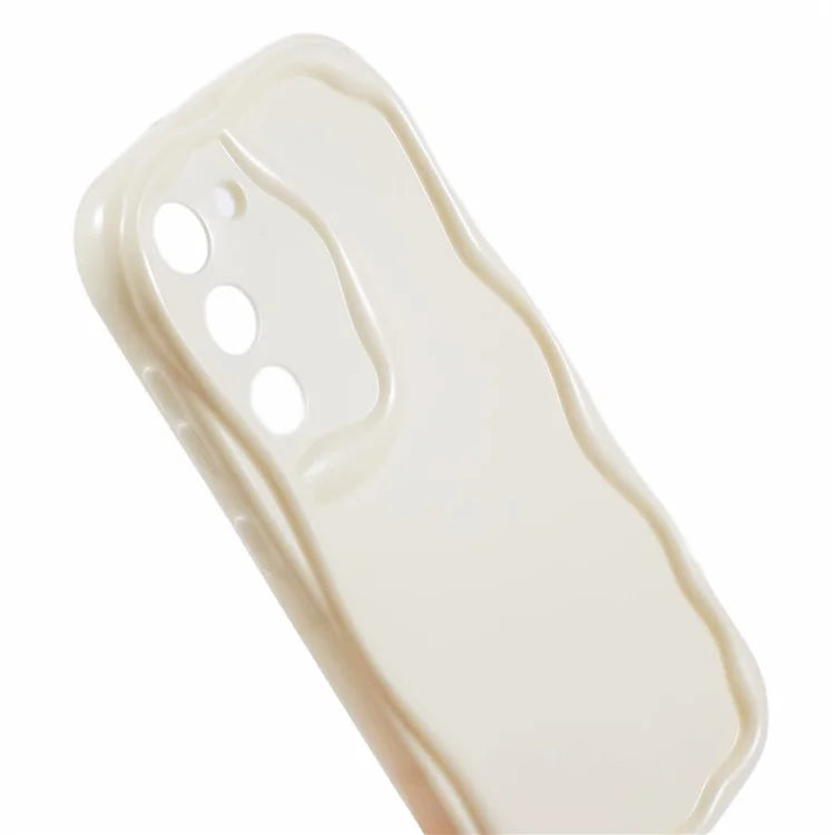 YX Series For Samsung Galaxy S21 5G / 4G Case Precise Cutout Wavy Back Phone Cover