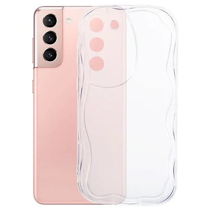 YX Series For Samsung Galaxy S21 5G / 4G Case Precise Cutout Wavy Back Phone Cover