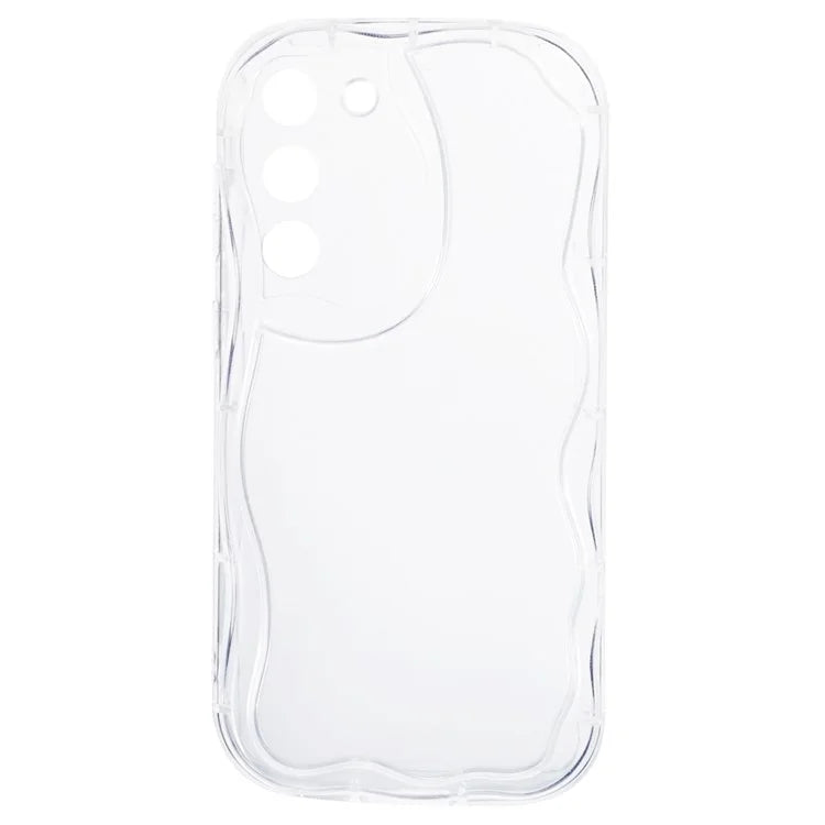 YX Series For Samsung Galaxy S21 5G / 4G Case Precise Cutout Wavy Back Phone Cover