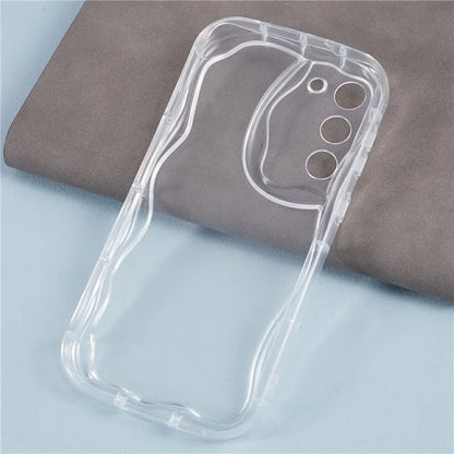 YX Series For Samsung Galaxy S21 5G / 4G Case Precise Cutout Wavy Back Phone Cover