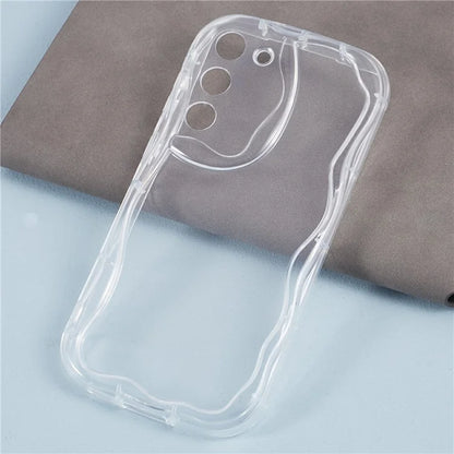 YX Series For Samsung Galaxy S21 5G / 4G Case Precise Cutout Wavy Back Phone Cover