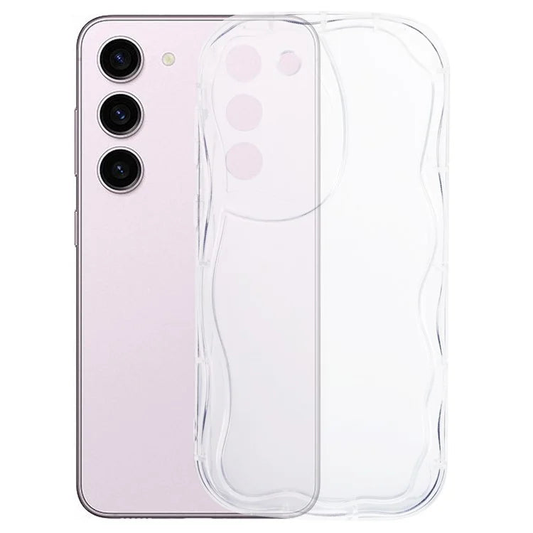 YX Series For Samsung Galaxy S23+ TPU Case Wave Shape Phone Cover (Precise Cutout)