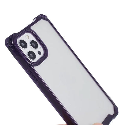 For iPhone 12 Pro Max Clear Phone Case TPU+Acrylic Anti-Scratch Cover