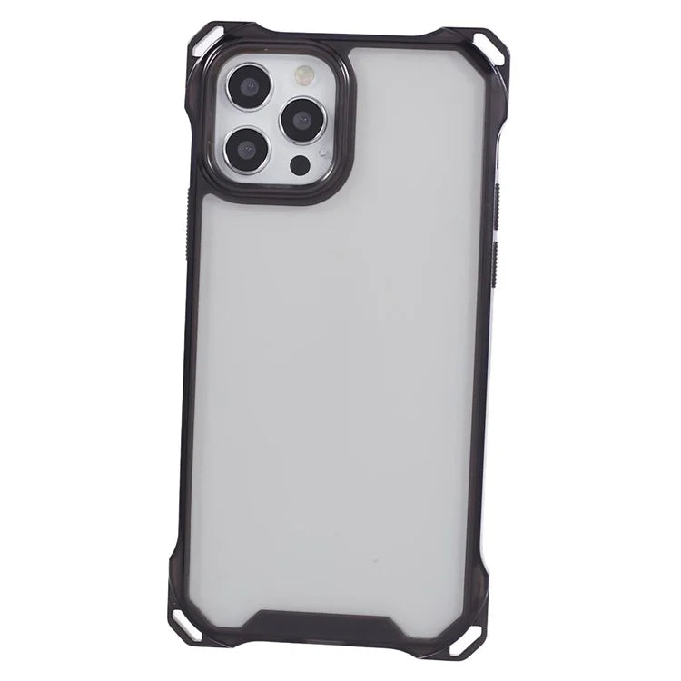 For iPhone 12 Pro Max Clear Phone Case TPU+Acrylic Anti-Scratch Cover