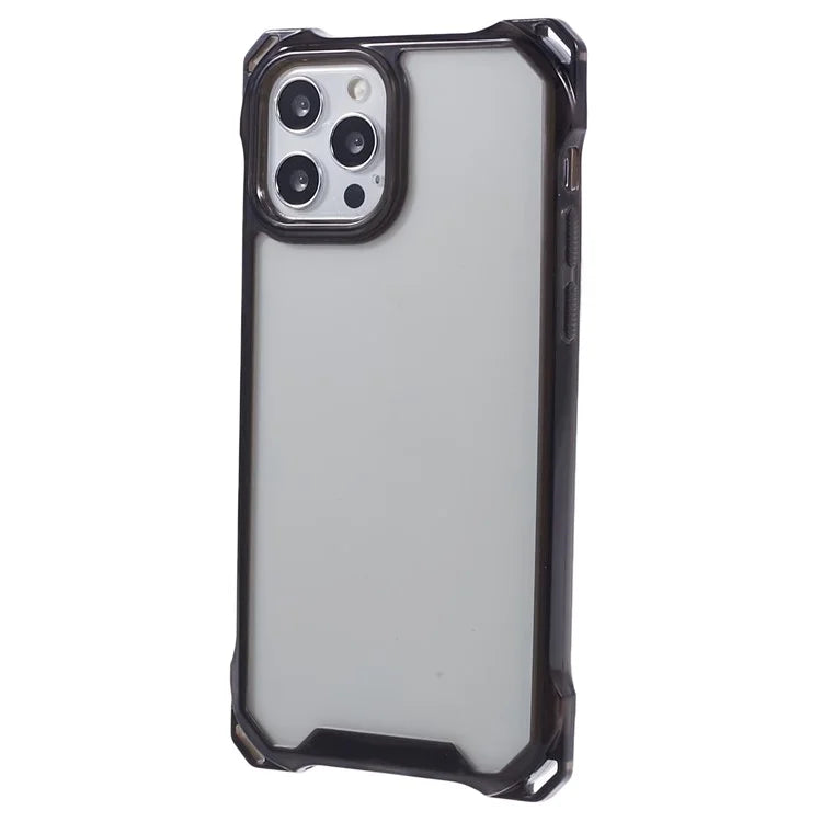 For iPhone 12 Pro Max Clear Phone Case TPU+Acrylic Anti-Scratch Cover