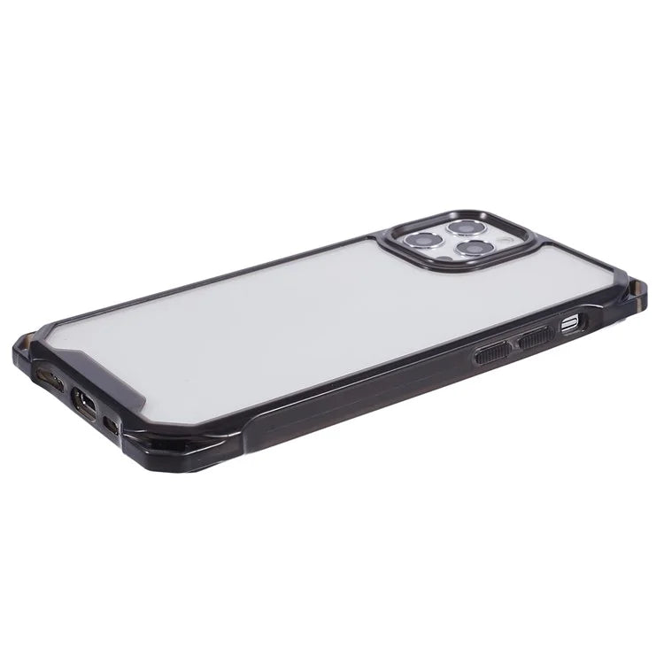 For iPhone 12 Pro Max Clear Phone Case TPU+Acrylic Anti-Scratch Cover