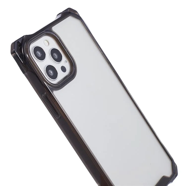 For iPhone 12 Pro Max Clear Phone Case TPU+Acrylic Anti-Scratch Cover