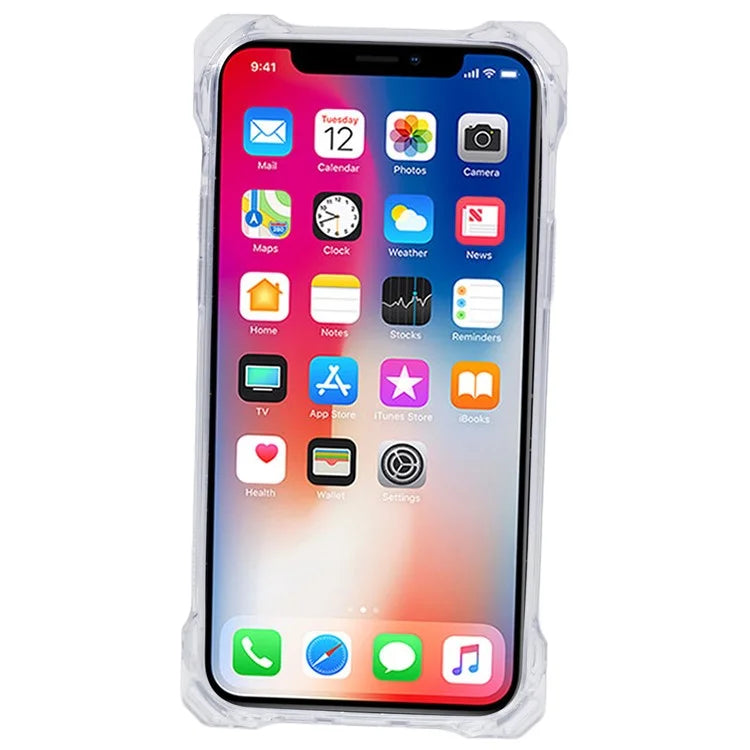For iPhone 12 / 12 Pro Phone Case TPU+Acrylic Fall Prevention Protective Cover
