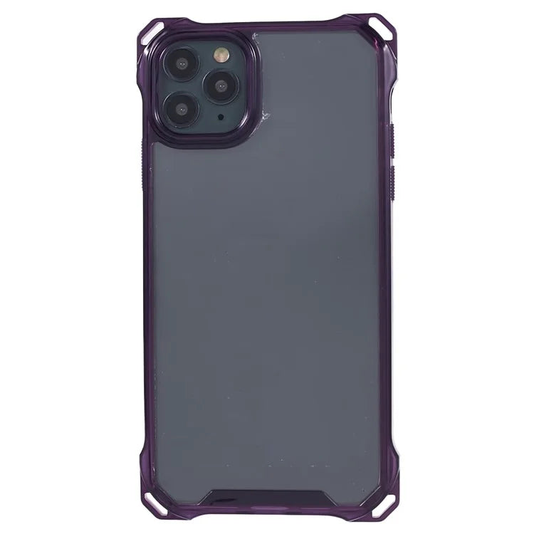 For iPhone 11 Pro Clear Case TPU Frame Acrylic Back Phone Cover