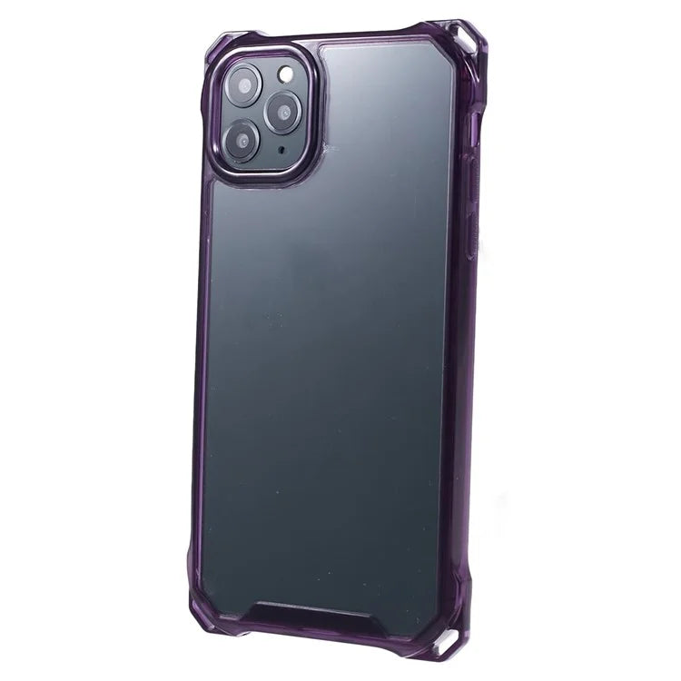 For iPhone 11 Pro Clear Case TPU Frame Acrylic Back Phone Cover