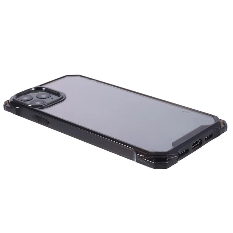 For iPhone 11 Pro Clear Case TPU Frame Acrylic Back Phone Cover