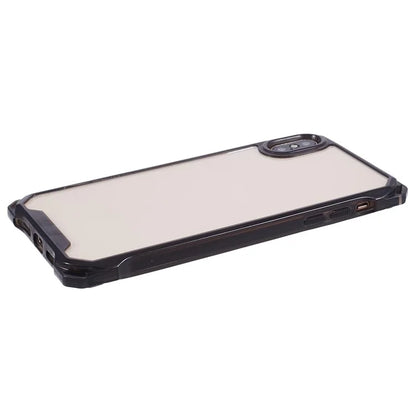 For iPhone XS Max Case TPU Frame Clear Acrylic Back Phone Cover