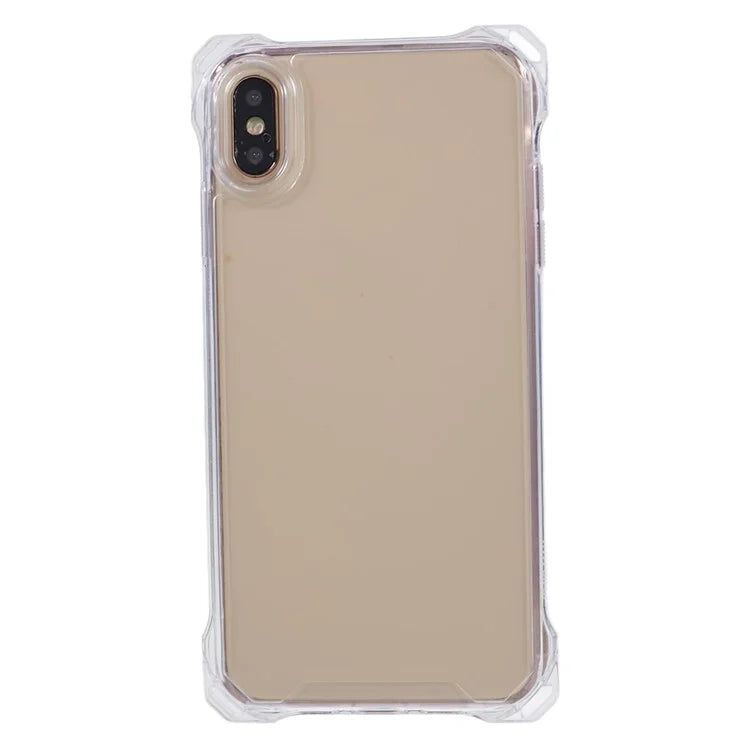 For iPhone XS Max Case TPU Frame Clear Acrylic Back Phone Cover