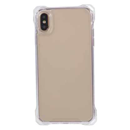 For iPhone XS Max Case TPU Frame Clear Acrylic Back Phone Cover