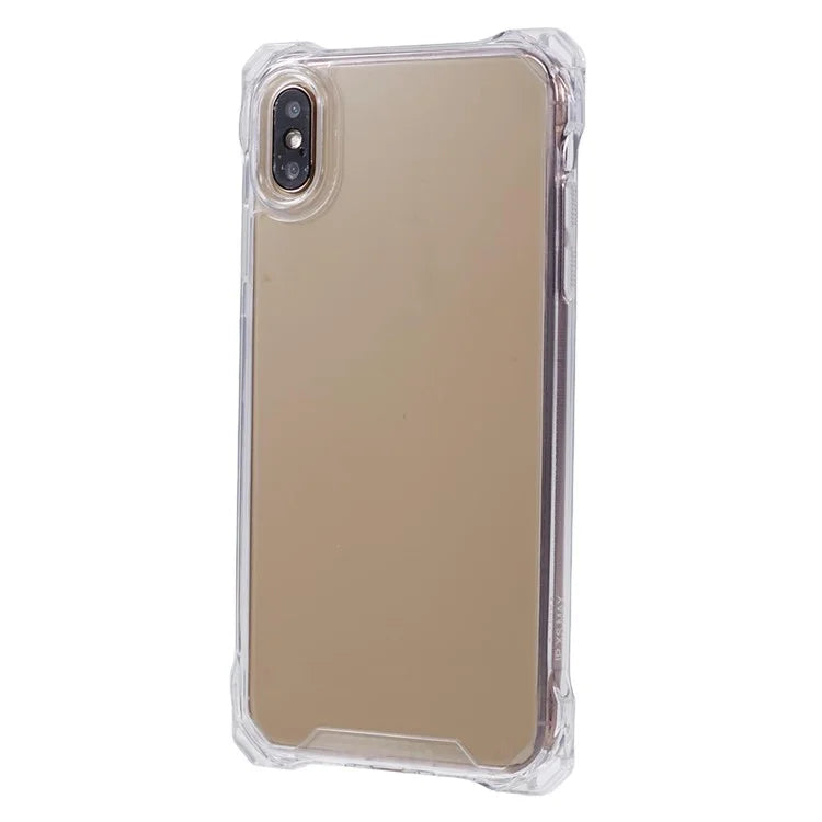 For iPhone XS Max Case TPU Frame Clear Acrylic Back Phone Cover