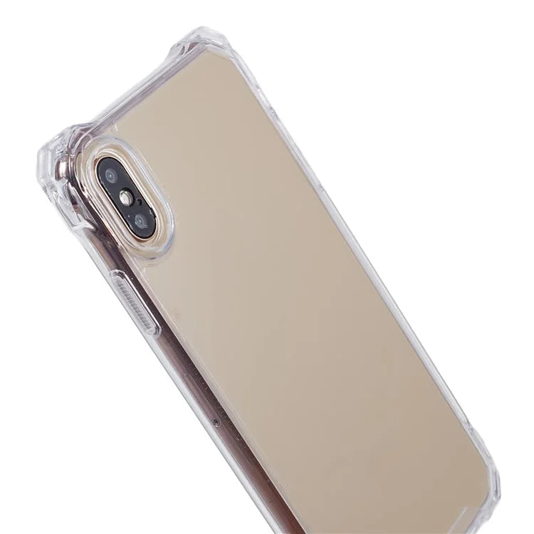 For iPhone XS Max Case TPU Frame Clear Acrylic Back Phone Cover