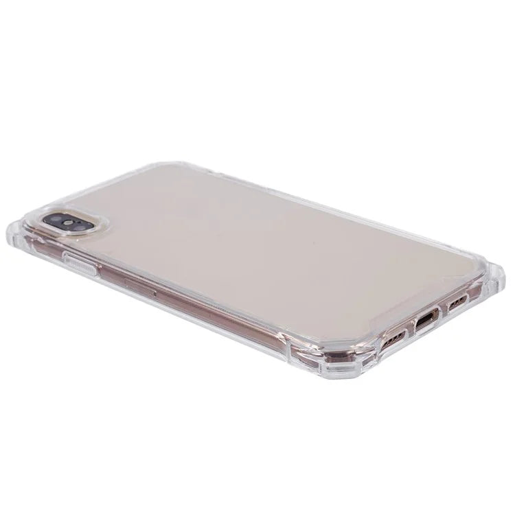For iPhone XS Max Case TPU Frame Clear Acrylic Back Phone Cover