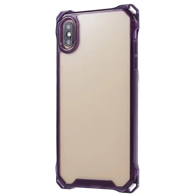 For iPhone X / XS 5.8 inch Cell Phone Case Scratch-resistant TPU+Acrylic Cover (Big Rear Lens Hole)