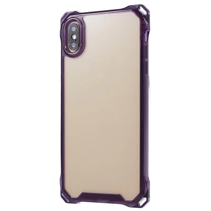 For iPhone X / XS 5.8 inch Cell Phone Case Scratch-resistant TPU+Acrylic Cover (Big Rear Lens Hole)