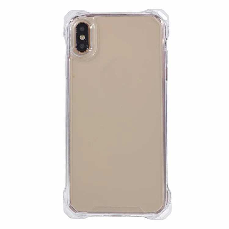 For iPhone X / XS 5.8 inch Cell Phone Case Scratch-resistant TPU+Acrylic Cover (Big Rear Lens Hole)